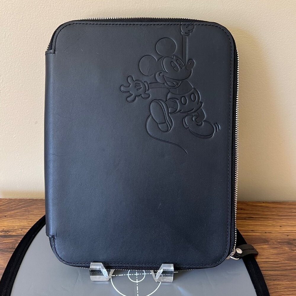 Shinola X Disney Leather Tech Portfolio tablet case NWOT ipad folio